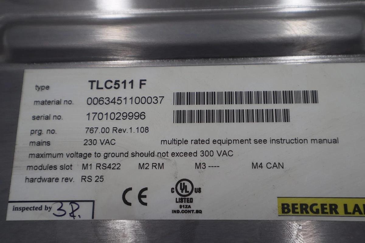 Used Bereger Lahr TLC511 F Servo Drive POSITIONING CONTROLLER 5 AMP STOCK B-727