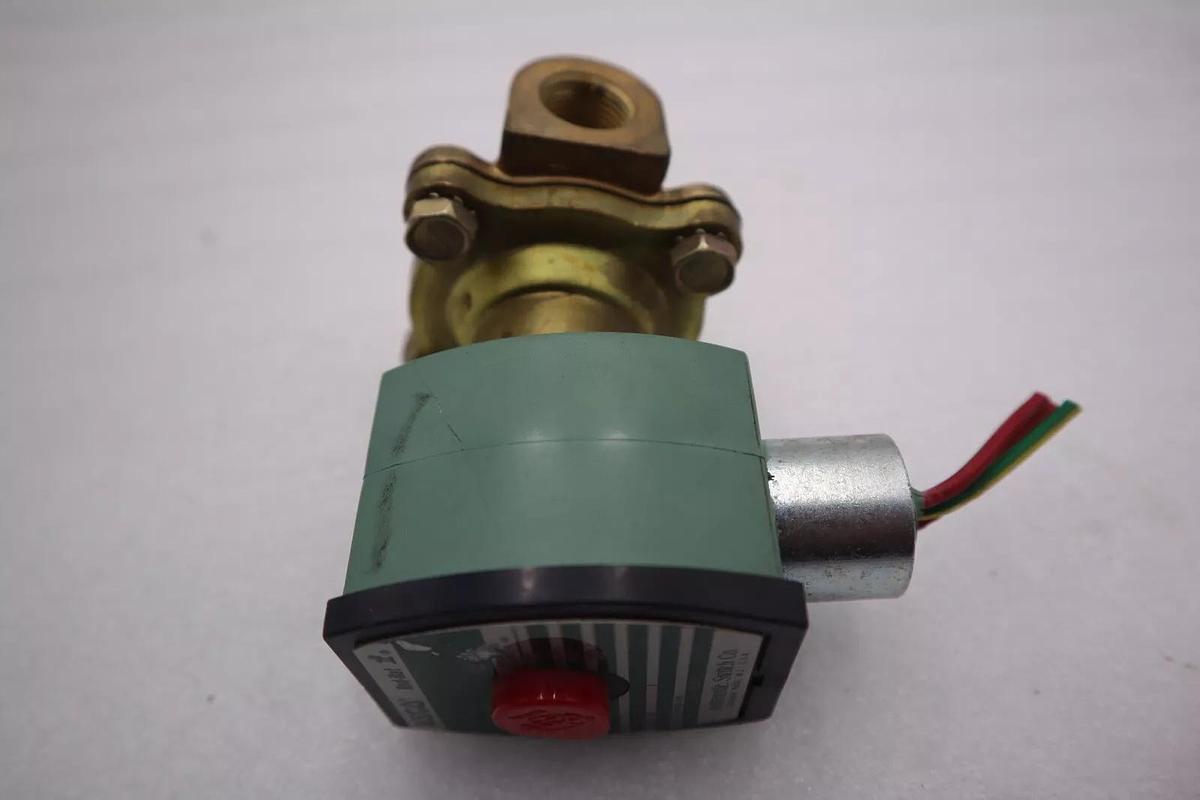 Used Asco Red-Hat 8210G33 Solenoid Valve 3/8 12VDC STOCK K-2789