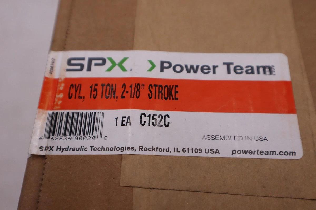 Used Power Team C152C 15 Ton Hydraulic 2-1/8" Single Acting Cylinder Stroke - GF458