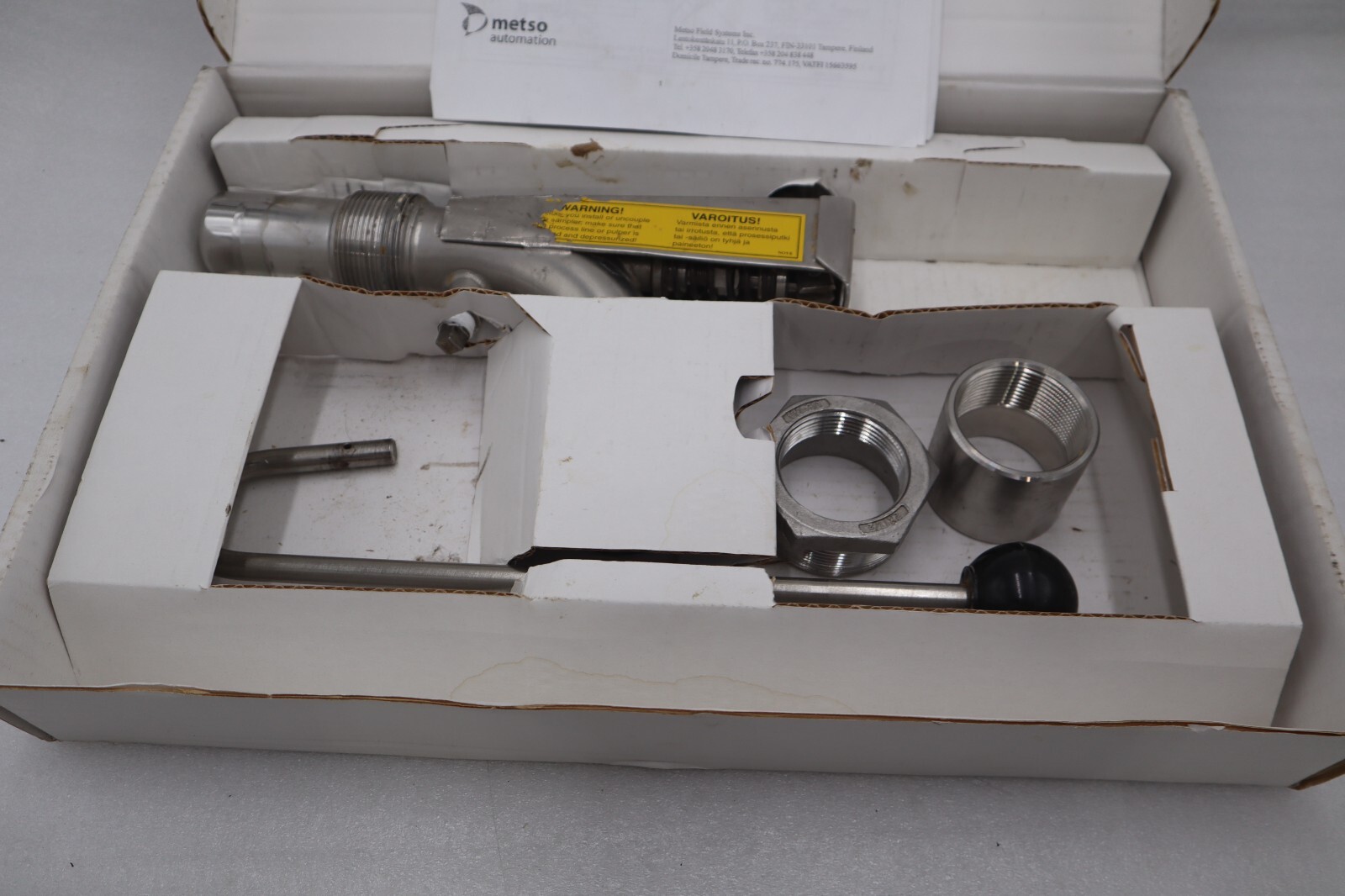 Used Metso NOVE M 2 Consistency Sampler Valve M800136 USED UNIT STOCK 5577A