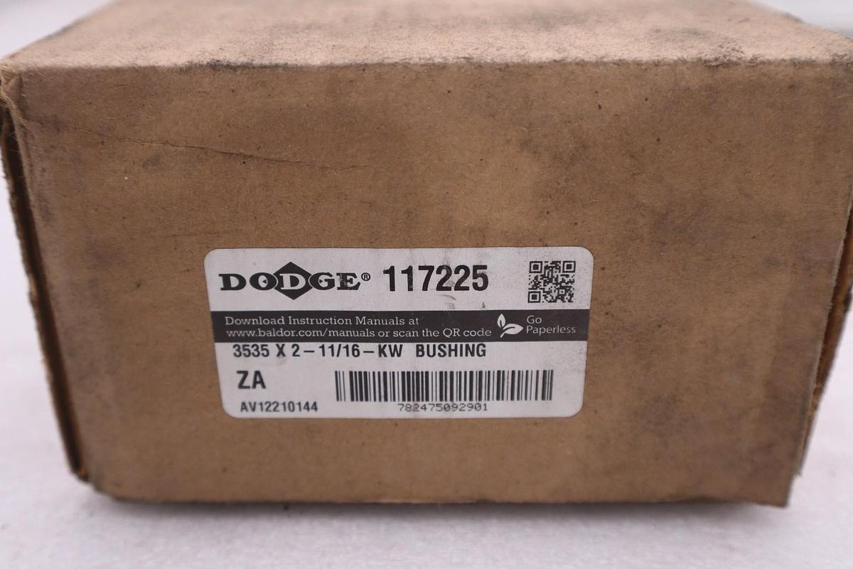 Used NEW DODGE 117225 TAPER LOCK BUSHING 3535 X 2-11/16-KW STOCK 5645CC