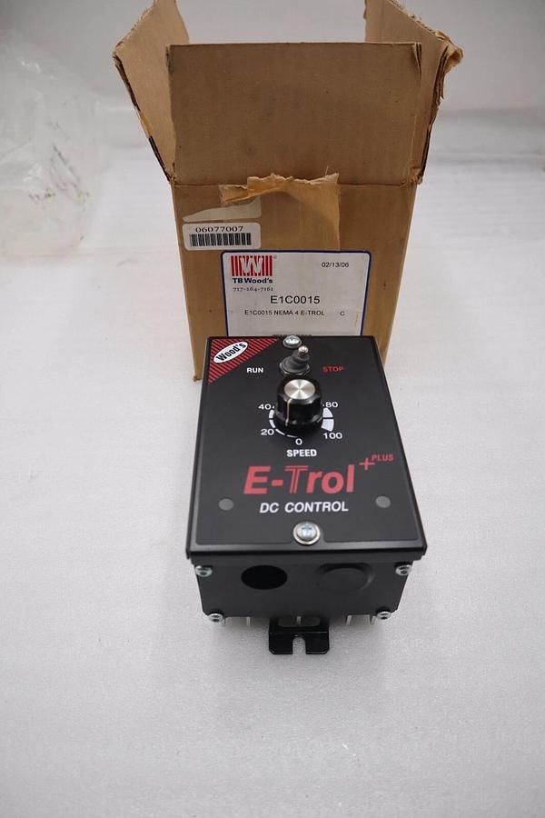NEW IN BOX TB WOODS E1C0015 DC MOTOR CONTROL E-TROL 1.5 HP STOCK H50
