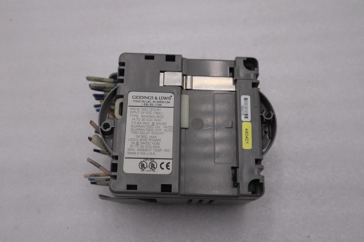 Used GIDDINGS & LEWIS M.1300.7372 R1 Input Module 24VDC SINK/SOURCE STOCK 629-D
