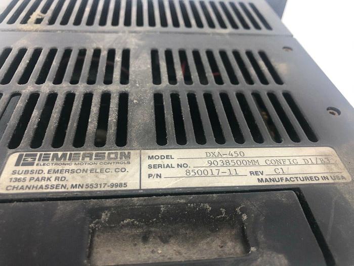 Used EMERSON DXA-450 SERVO POSITIONING DRIVE PCM-1 STOCK 891
