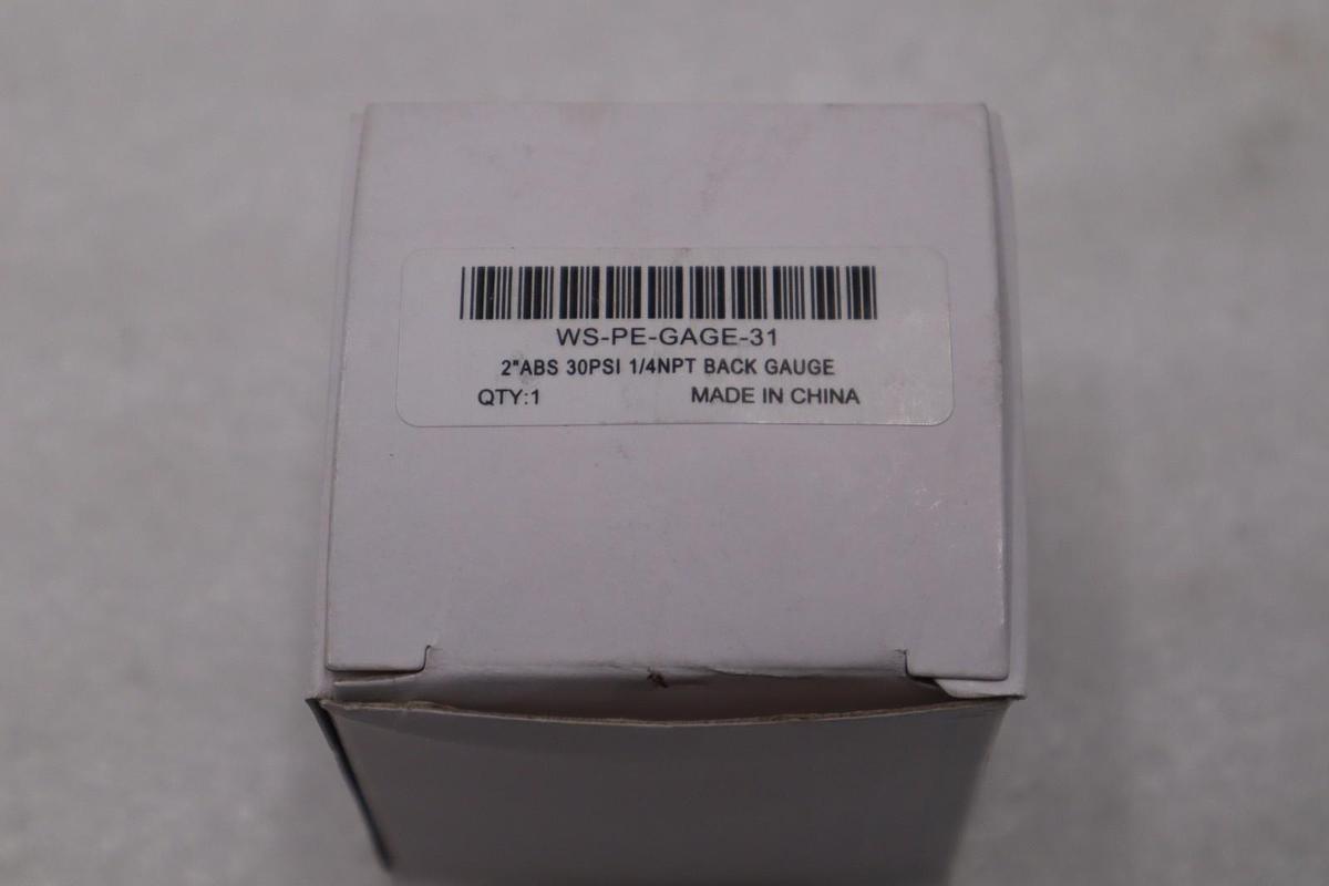 LOT OF 7 - WORK SMART WS-PE-GAGE-31 30PSI 2" STOCK H1273