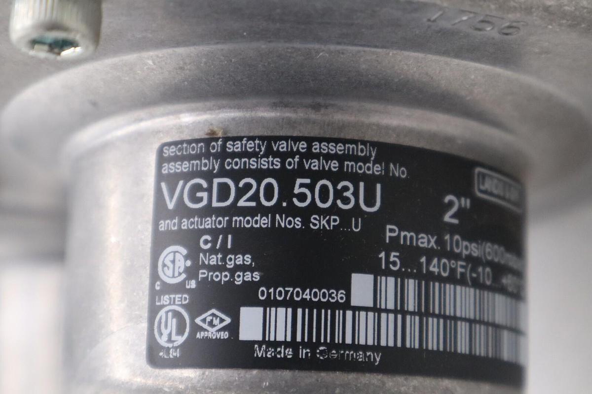 Used NEW Siemens VGD20.503U Gas Valve Double 2 Inches Replacement STOCK H110