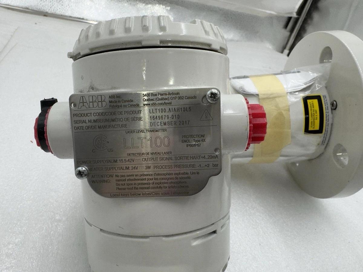 NEW ABB LLT100.AIAH10L5 15.5-42V LASER LEVEL TRANSMITTER STOCK H418