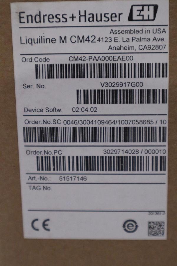 ENDRESS & HAUSER CM42-PAA000EAE00 / CM42PAA000EAE00 NEW IN BOX STOCK G485
