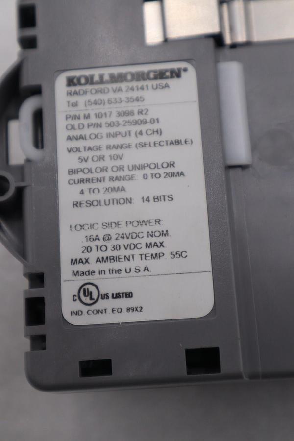 Used Giddings And Lewis M.1017.3098 R2 I/O MODULE ANALOG INPUT 10 V STOCK 324-C