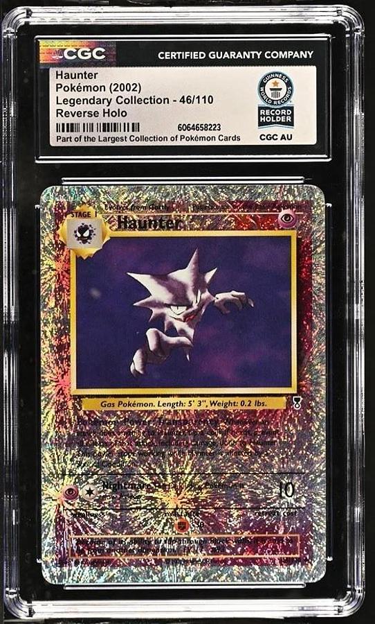 Used 2002 Legendary Collection Haunter Reverse Holo #46 Pokémon CGC WORLD RECORD 1/1