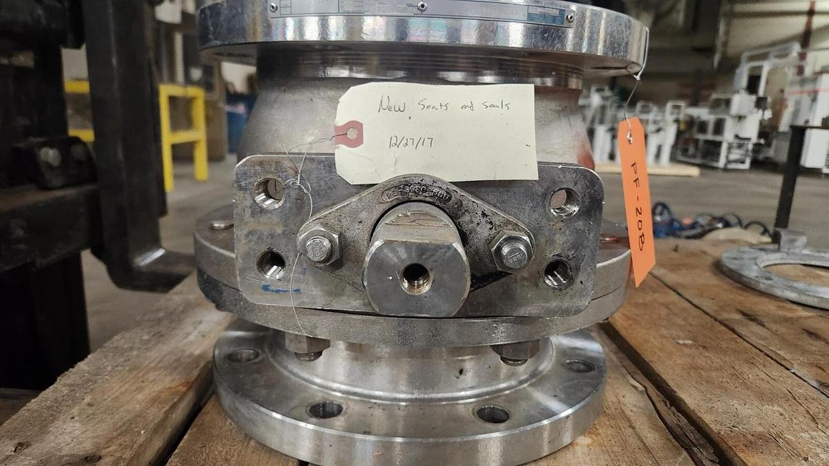 Used Dynatorque 7D-33-2600 Manual VBALL Valve 6in 316SS STOCK PF-208