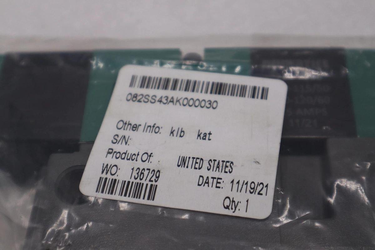 NEW Numatics 082SS43AK000030 150psig 110-120V 15A STOCK H1509