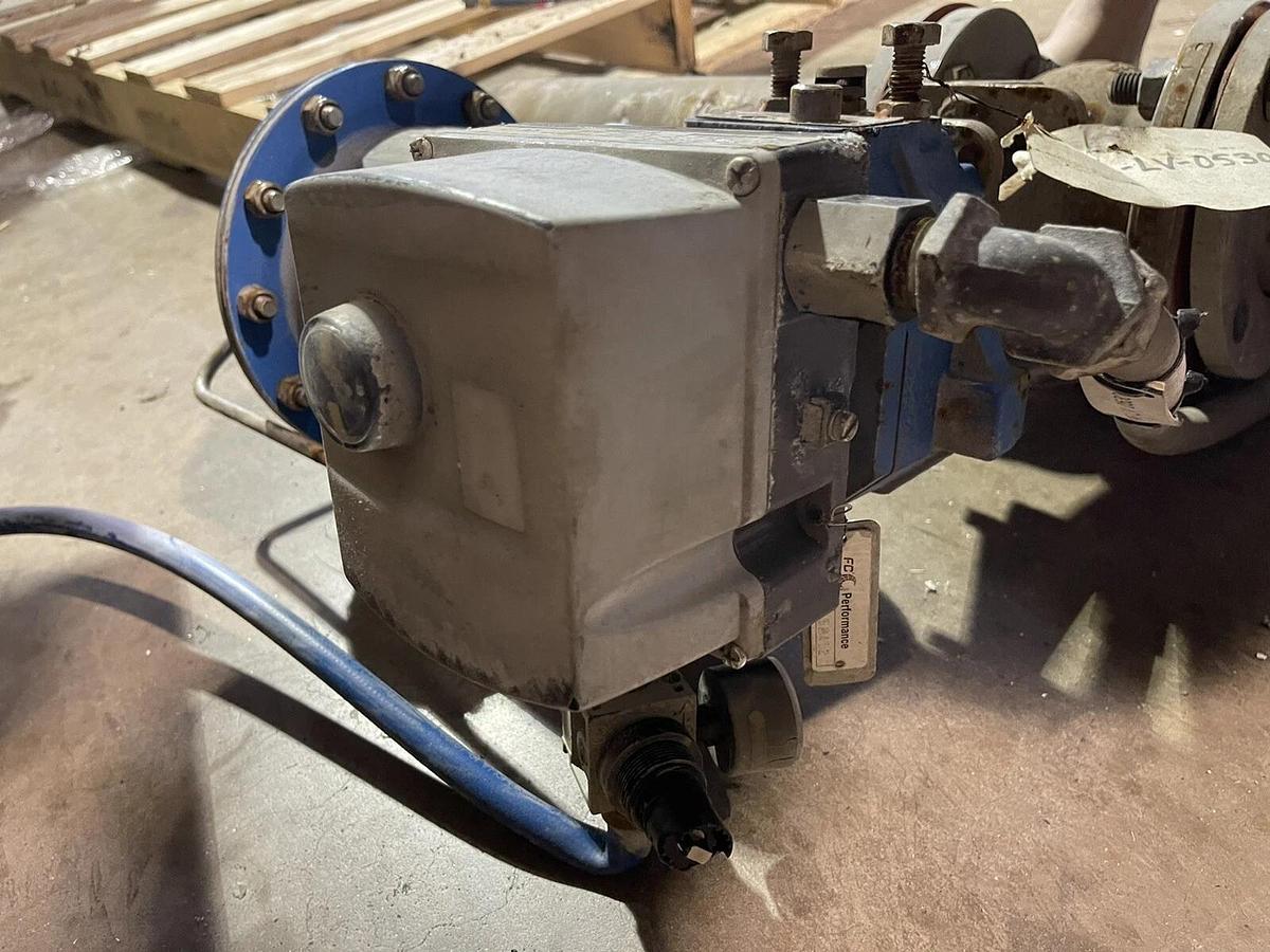 Used 3" JAMESBURY QUADRA-POWR X METSO QPX2C/K20 100PSI V-BALL VALVE NELES S-57 W-24