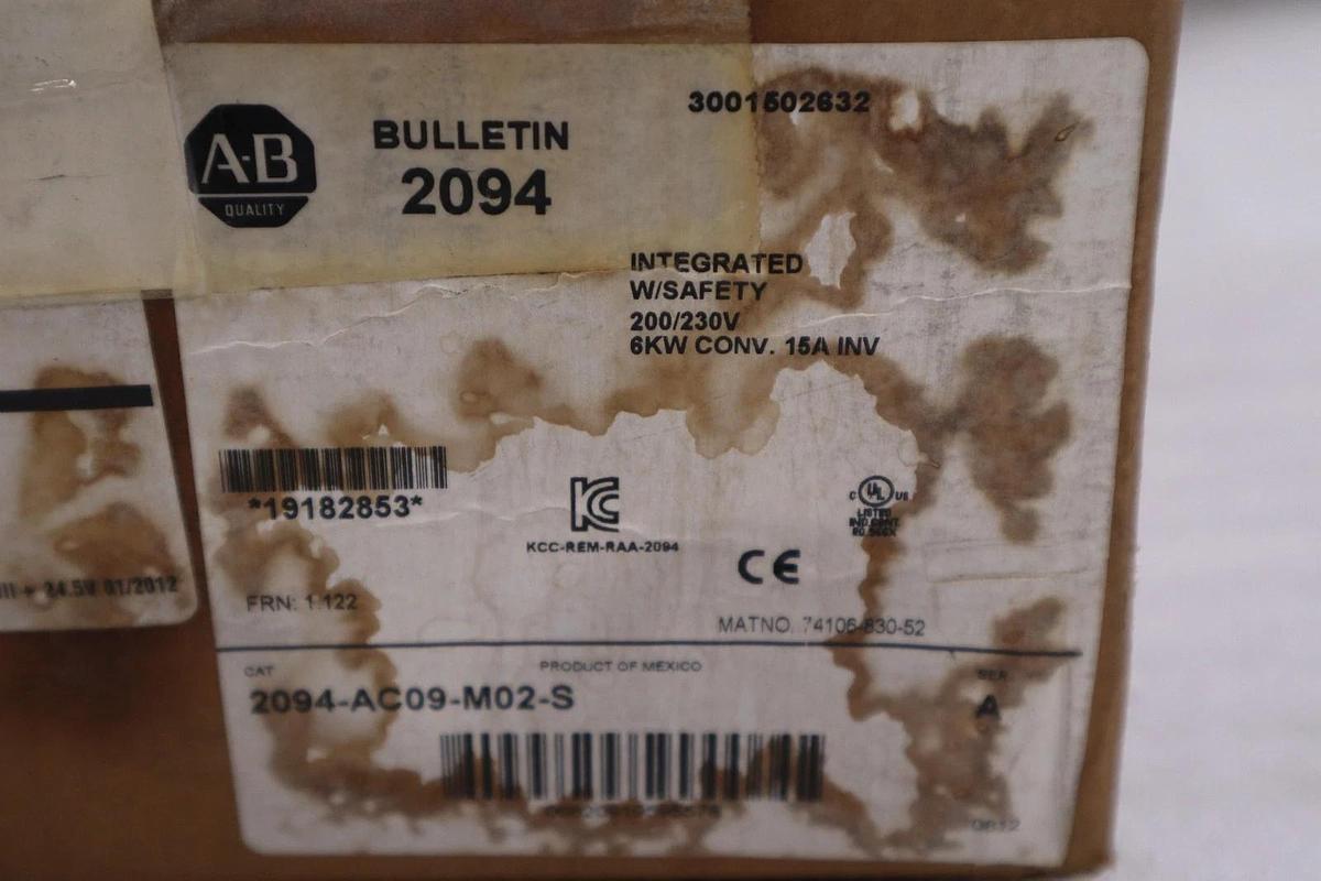 NEW Allen Bradley 2094-AC09-M02-S /A Kinetix 6000 Integrated Axis Module #SGF-15