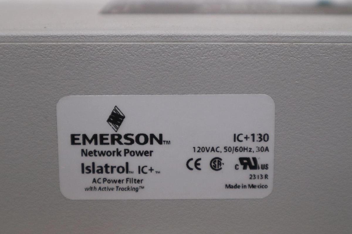 Used NEW EMERSON IC+130 ISLATROL AC POWER FILTER 120VAC 50/60HZ IC130 STOCK 5192CC