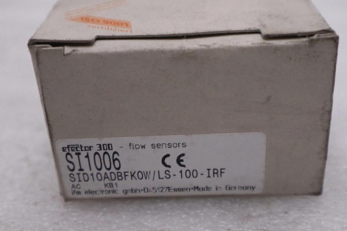 Used NEW EFECTOR SID10ADBAK0W / LS-100-IRF FLOW SENSOR SI1006 SID10ADBAK0W/LS100IRF