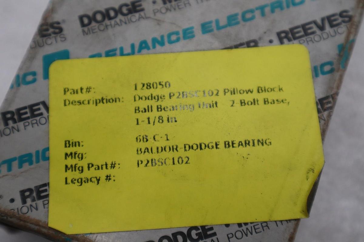 Used NEW OPEN BOX Dodge SC Pillow Block Bearing 1 1/8 Inside 123808 STK CC125