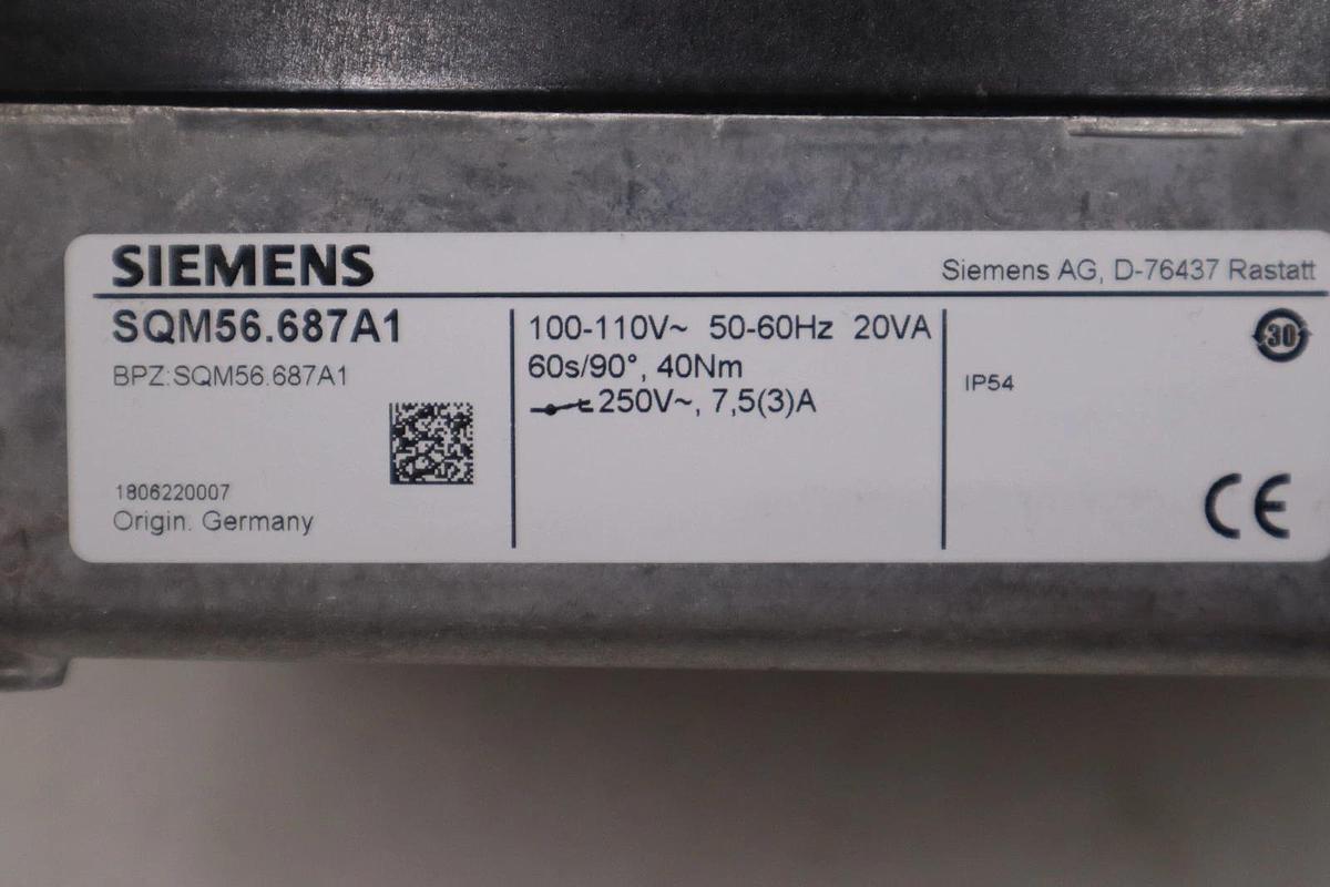 NEW Siemens SQM56.687A1 Actuator 100-110V 50/60Hz 60s/90° 40Nm #GF-1007