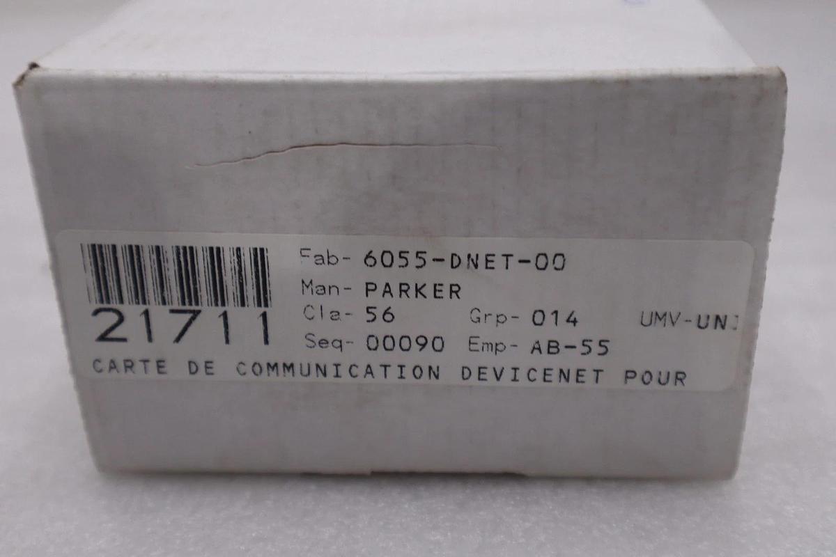 Used PARKER 6055-DNET-00 DEVICENET COMMS CARD SSD - NEW IN BOX - STOCK GF530A