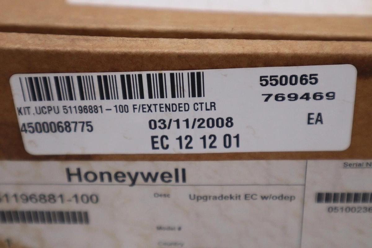 NEW HONEYWELL 51196881-100 UPGRADE KIT EC W/O DEP 51196881100 STOCK G587