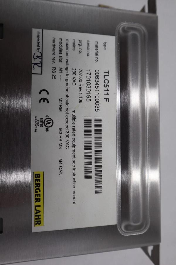Used Bereger Lahr TLC511 F Servo Drive POSITIONING CONTROLLER 5 AMP STOCK B-696