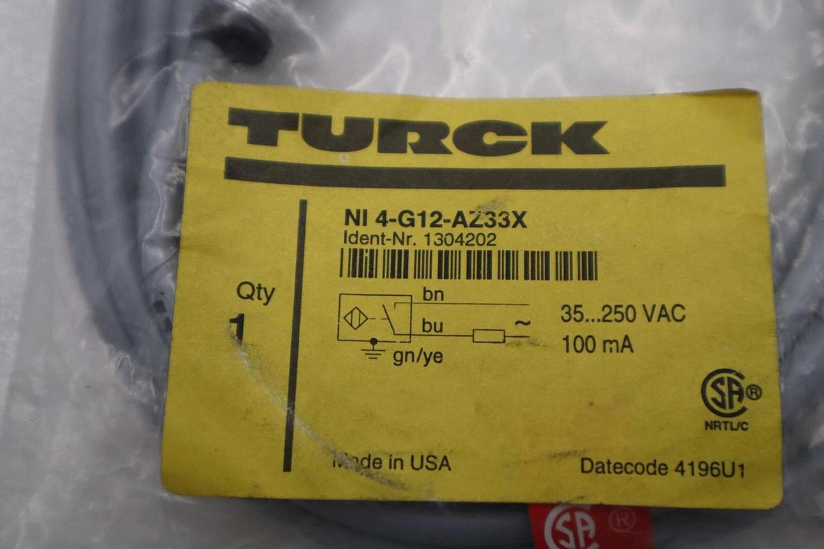 New Turck Ni4-G12-AZ33X Proximity Sensor Switch Module 1304202 STOCK L-199-C