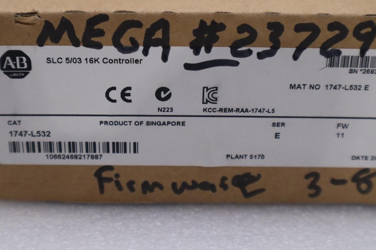 Used Allen Bradley 1747-L532 PROCESSOR MODULE SLC 500 CONTROLLER - STOCK GF48