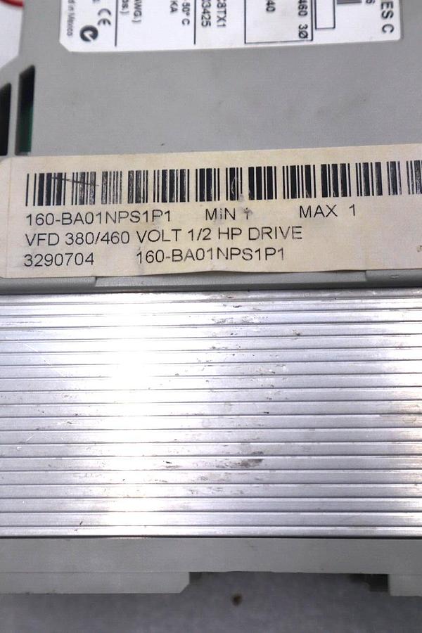 Used ALLEN BRADLEY 160-BA01NPS1P1 DRIVE SPEED CONTROLLER .5 HP 460V SER C IP20 K-520A