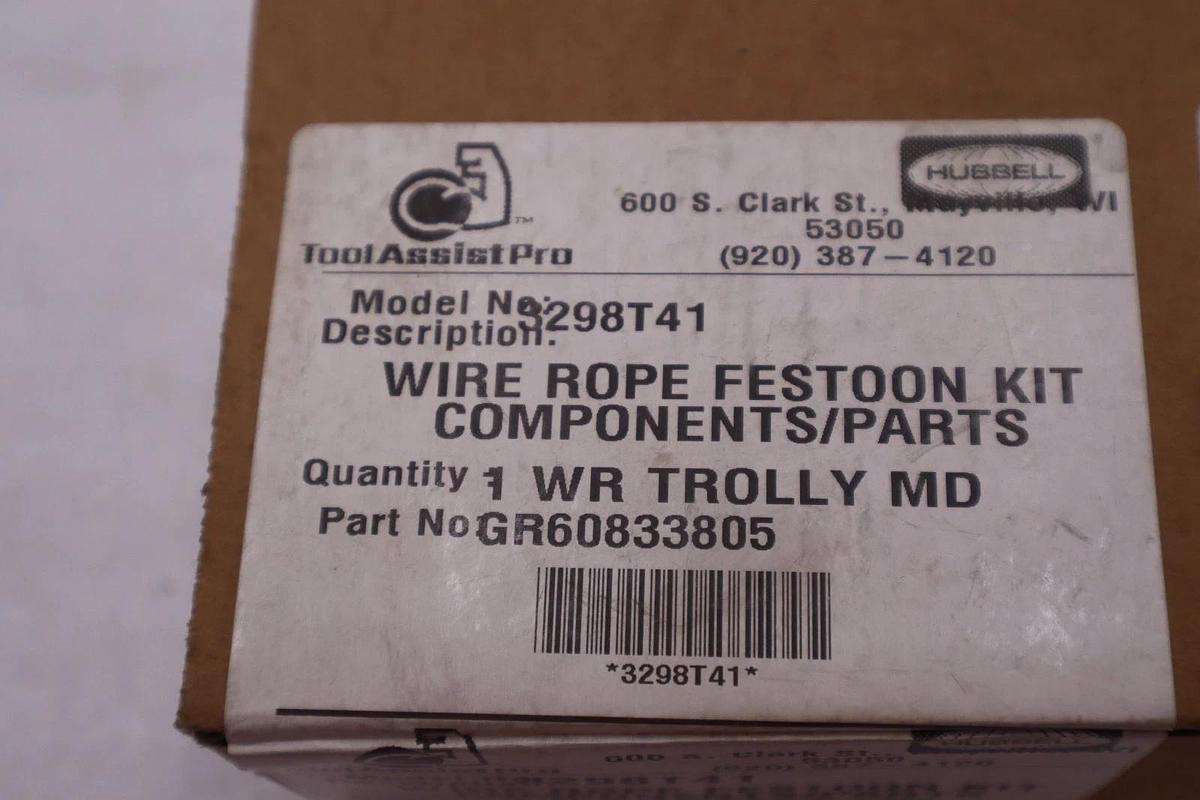 HUBBELL 3298T41 WIRE ROPE FESTOON KIT - NEW - STOCK GF1289