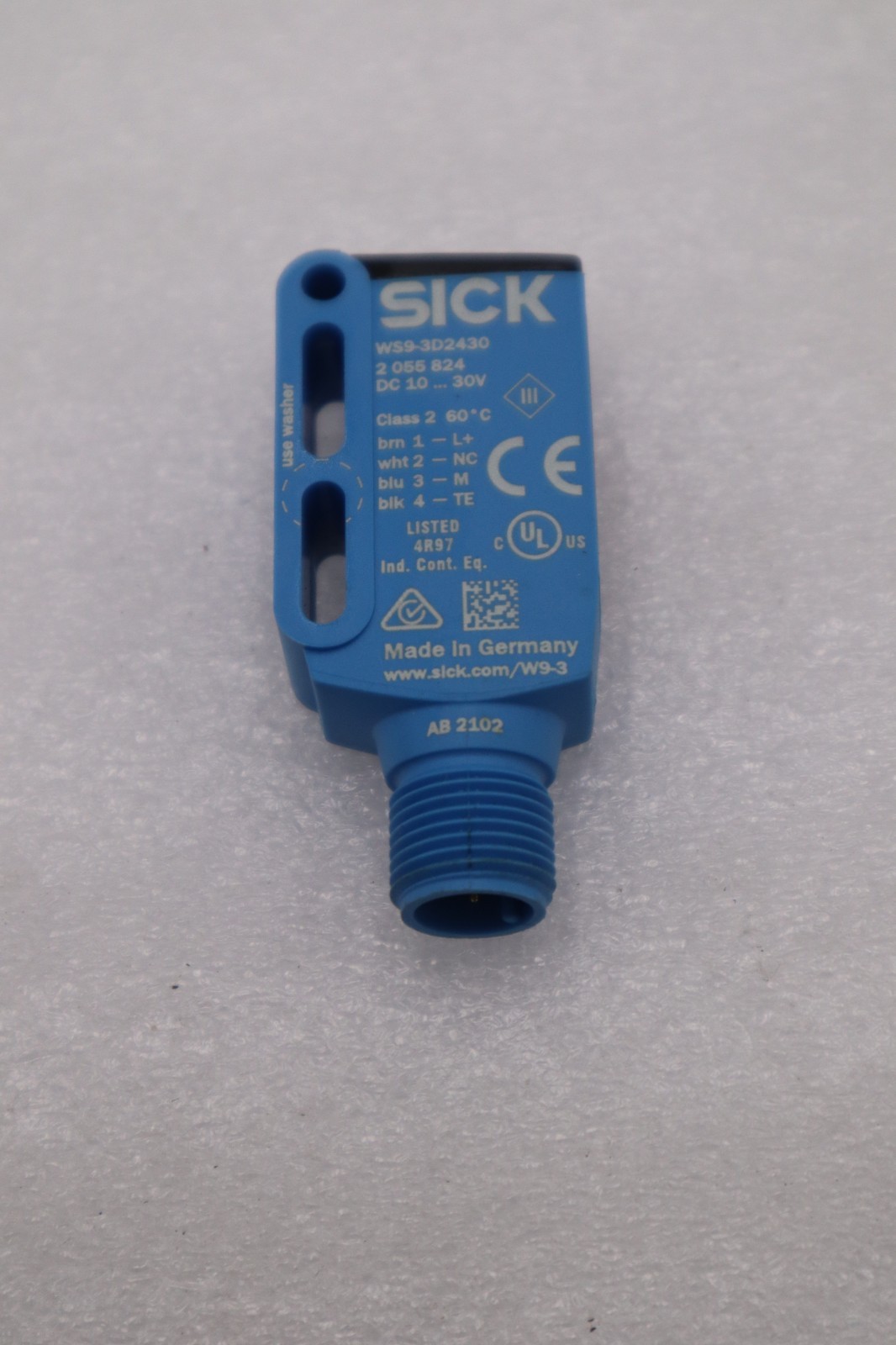 Used SICK WS9-3D2430 PHOTOELECTRIC SENSOR THROUGH-BEAM STOCK H1207A
