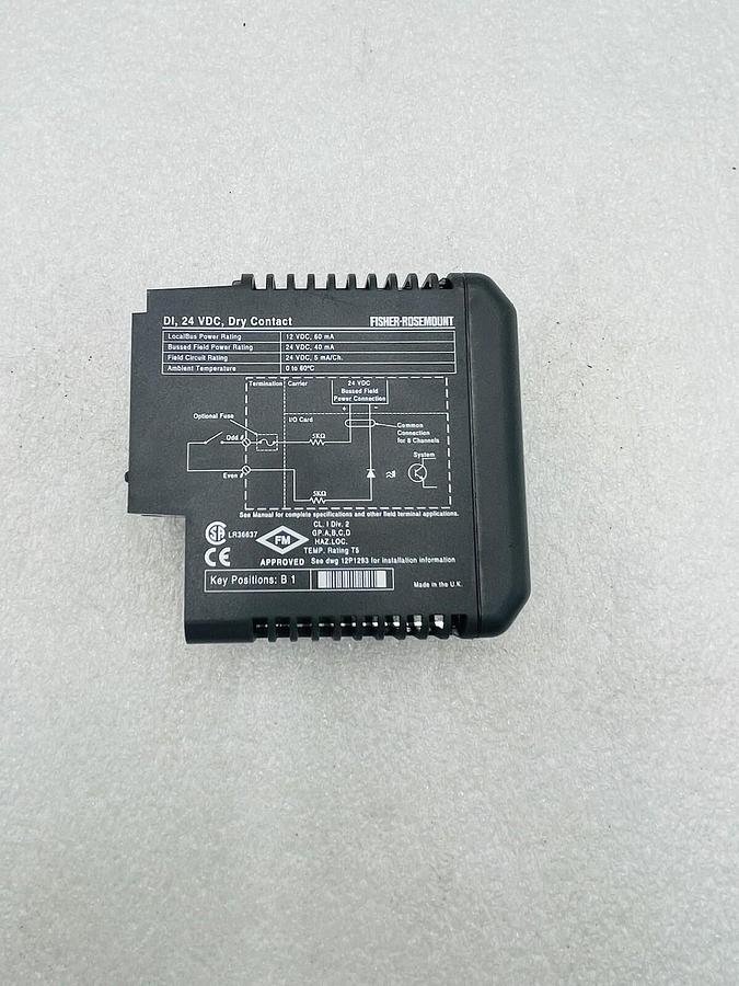 Used EMERSON DELTAV KJ3001X1-BB1 DI 8 CH 24VDC DRY CONTACT #K-2596