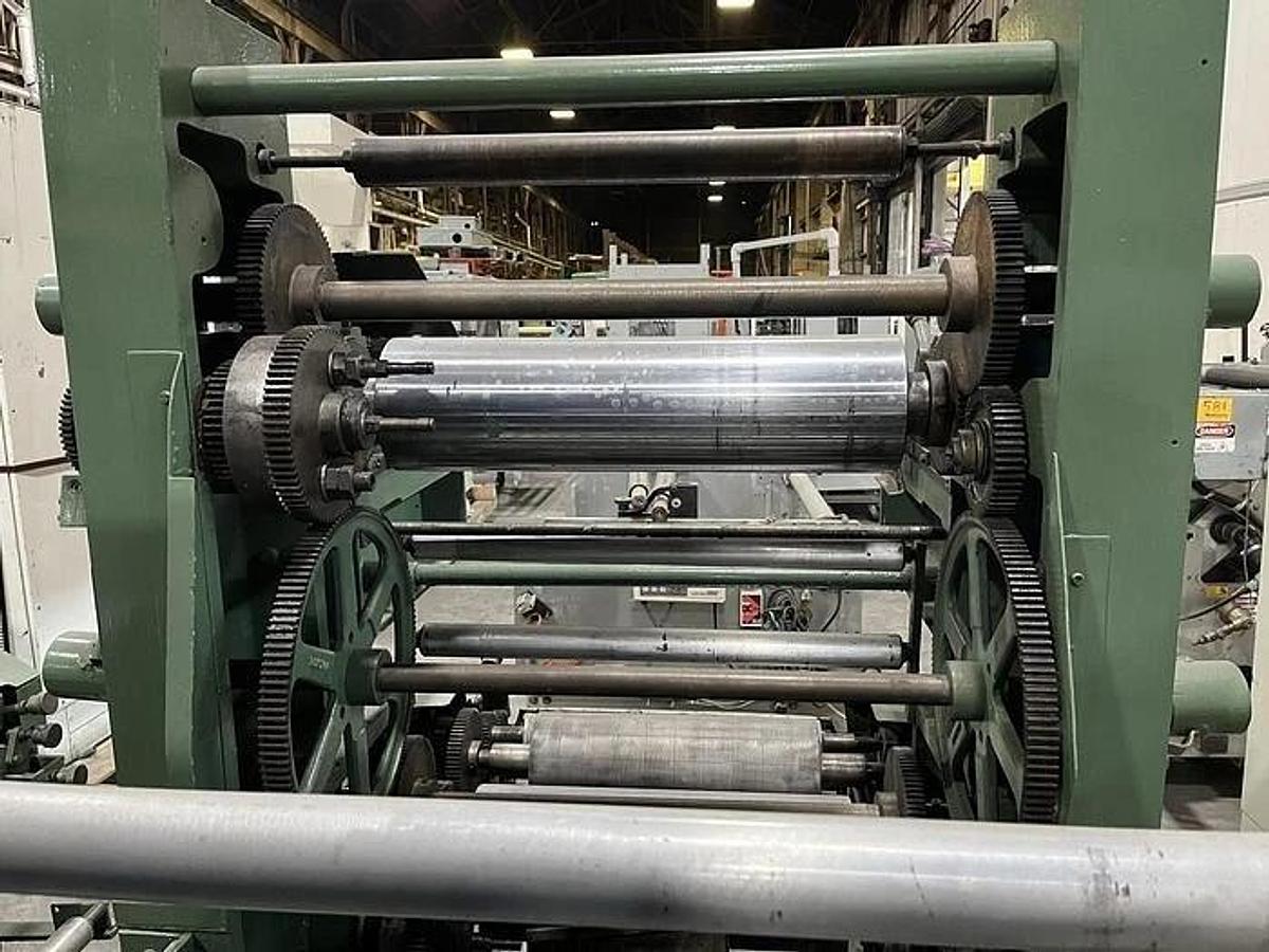 Used 22" WOLVERINE CUBLINE MODEL 21-1 INLINE FLEXO PRESS 1 COLOR