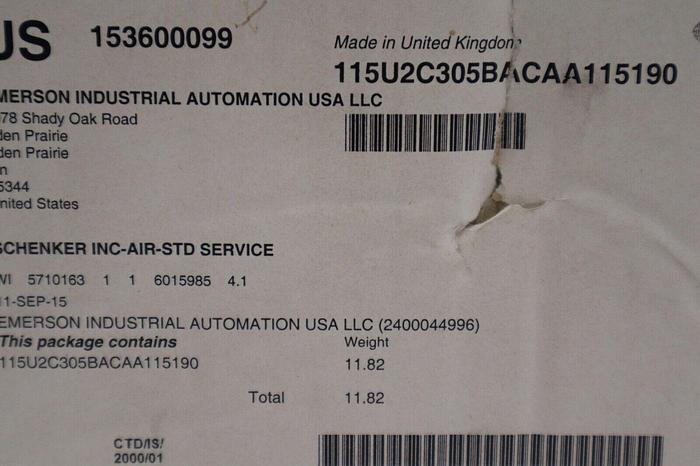 NEW CONTROL TECHNIQUES Emerson Servo Motor 115U2C305BACAA115190 STOCK 5615