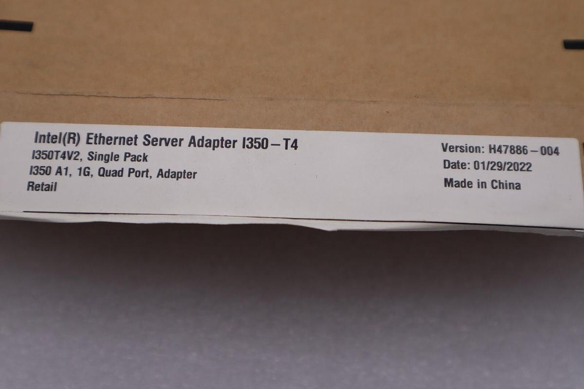 Intel I350-T4V2 I350-T4 PCI-E Quad Port RJ45 Gigabit Server Adapter STOCK H192A