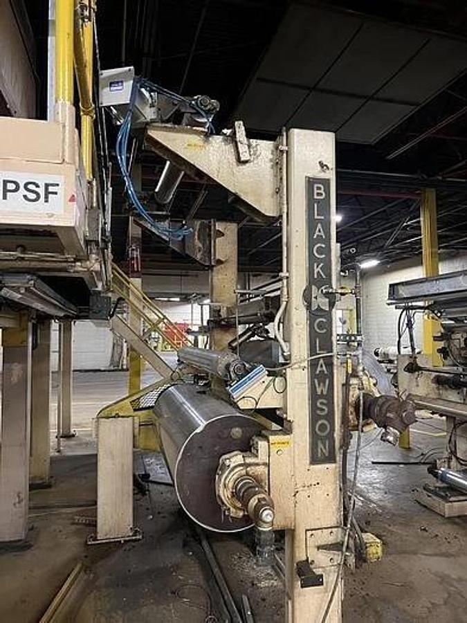 Used 63" WEB WIDTH BLACK CLAWSON CHILLED ROLL (2) ROLL STATION