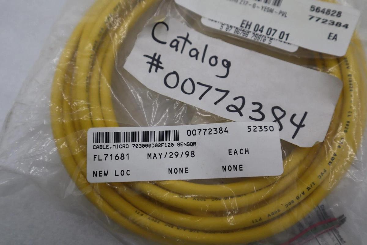 Used BRAD NEW HARRISON 703000D02F120 SINGLE END MICRO CHANGE CORDSET NEW STOCK G947A