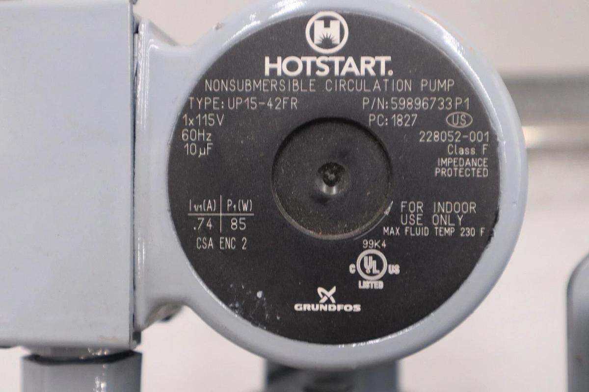 Used HOTSTART HOTFLOW SUA87538 Hot Flow Engine Block Heater & Pump NEW STOCK H759