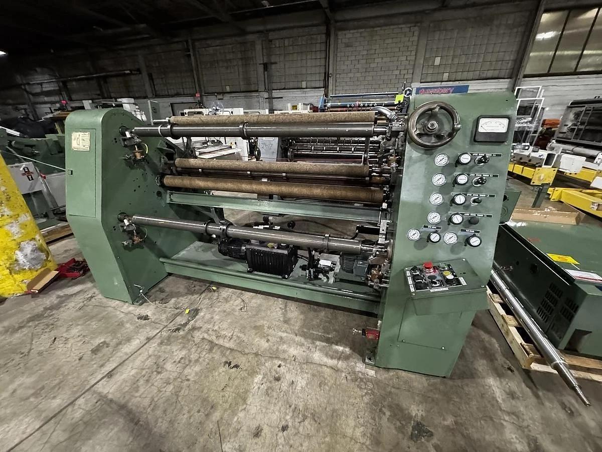 Used 62" DUSENBERY MODEL 635 BL DUPLEX SLITTER REWINDER