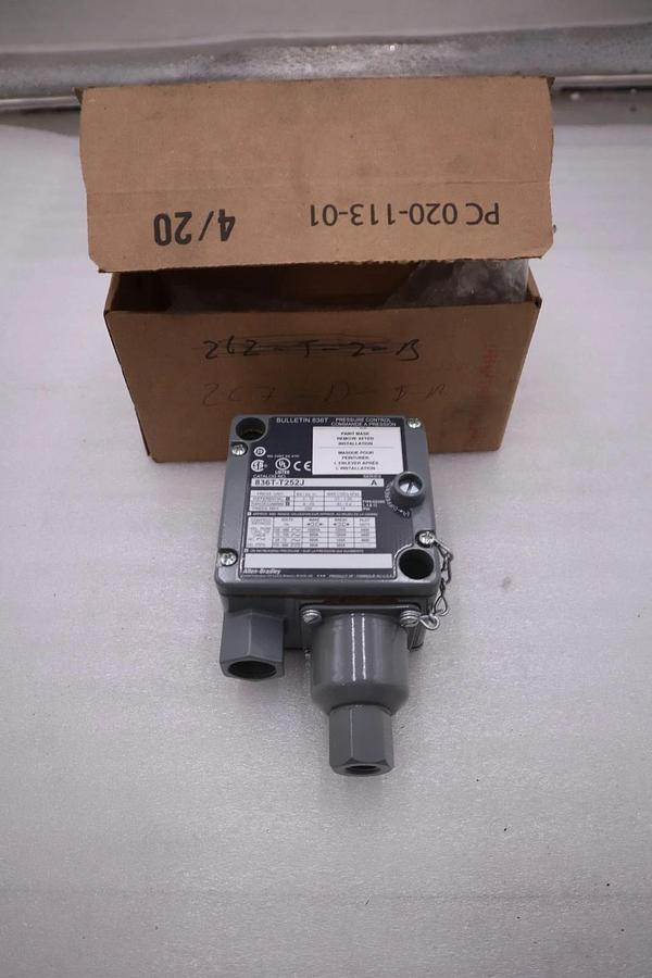 New Allen Bradley 836T-T252J Ser A Pressure Control 6-75PSI 200PSI Max #5534CC