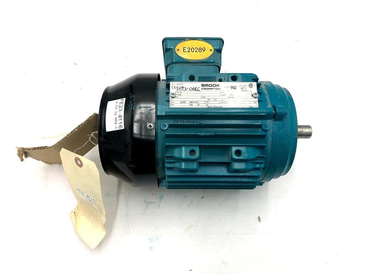 Used BROOK CROMPTON XXXXXSXXF2AAAX AC MOTOR 3PH 834RPM 480V STOCK S-113