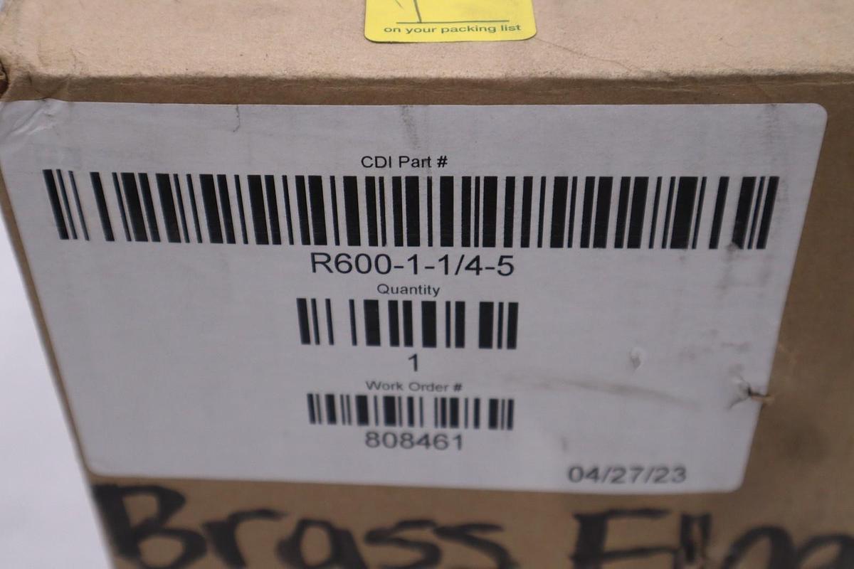Control Devices Robert R600-1-1/4-5 Valves Assembly Brass STOCK 5214CC