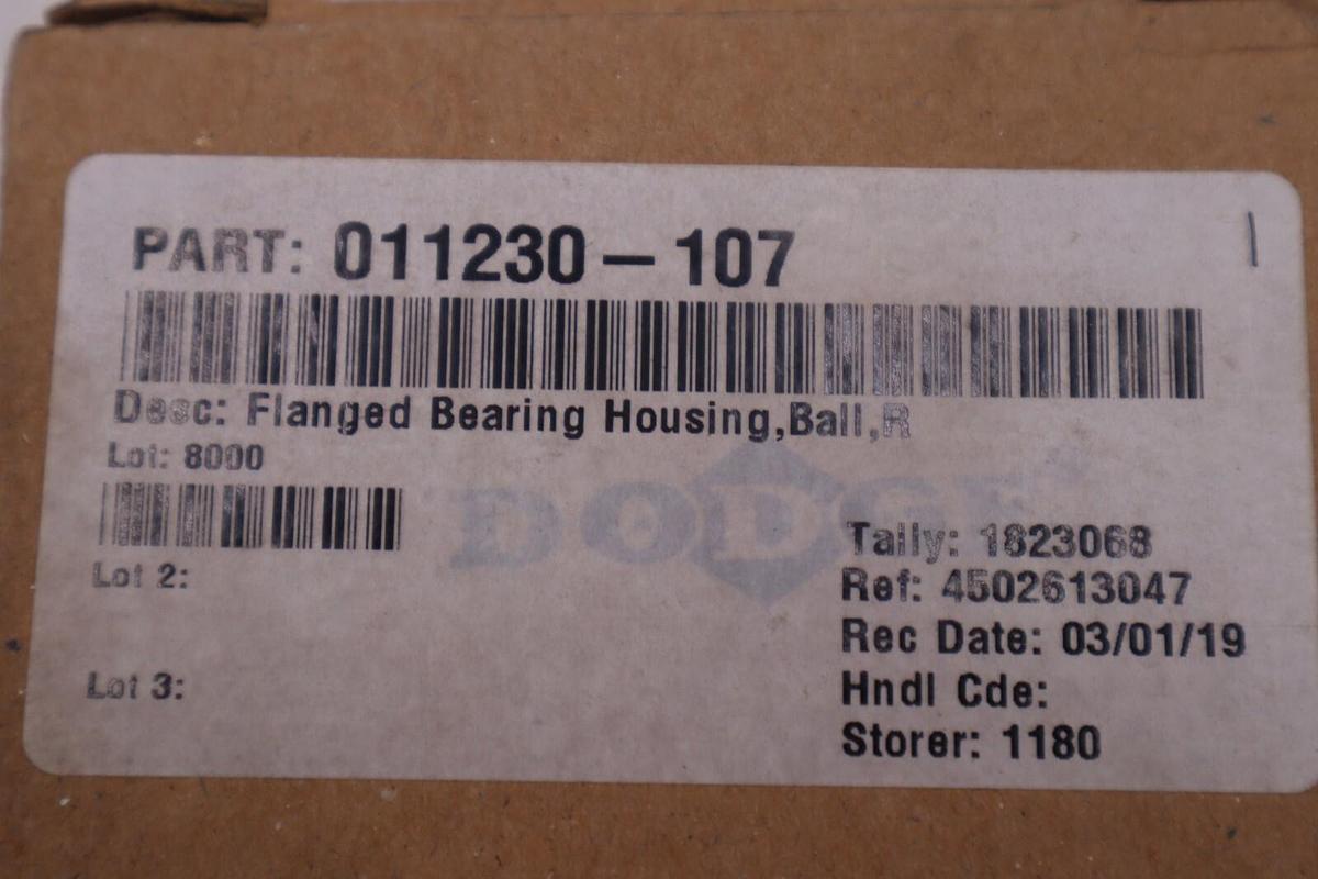 128779 DODGE FLANGED BEARING HOUSING NEW STOCK L-358-A