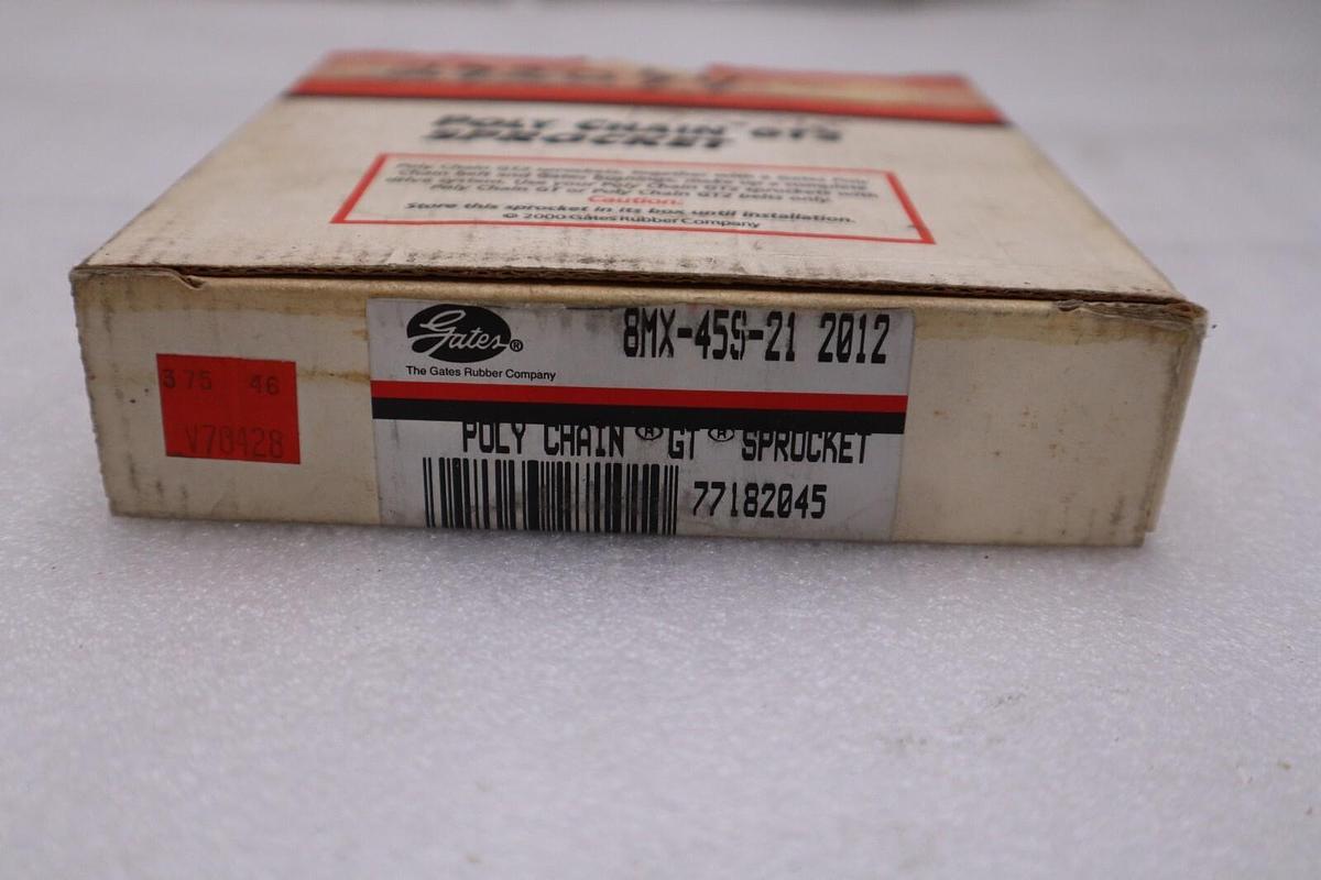 NEW GATES 8MX-45S-21 77182045 POLY CHAIN GT SPROCKET STOCK H333A