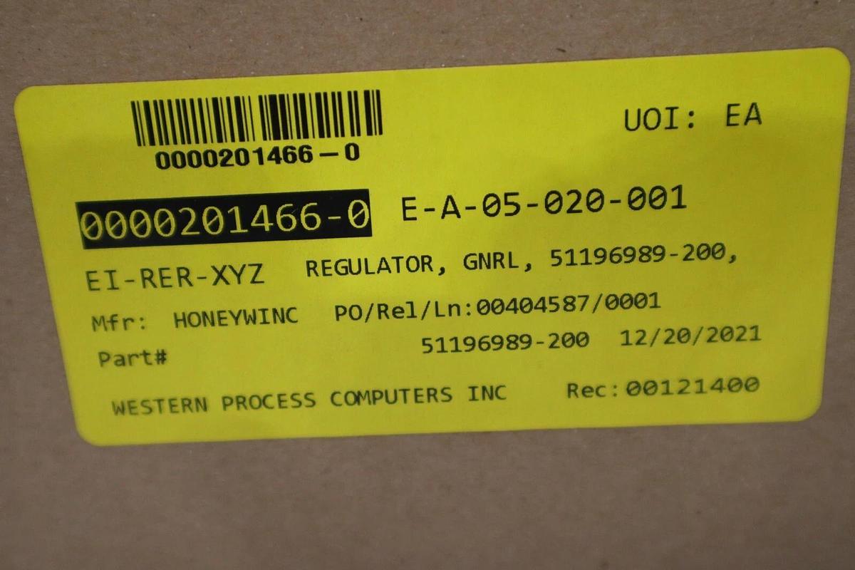 Used NEW Honeywell 51196989-100 Universal Regulator Board Pioneer Magnetics STOCK G15