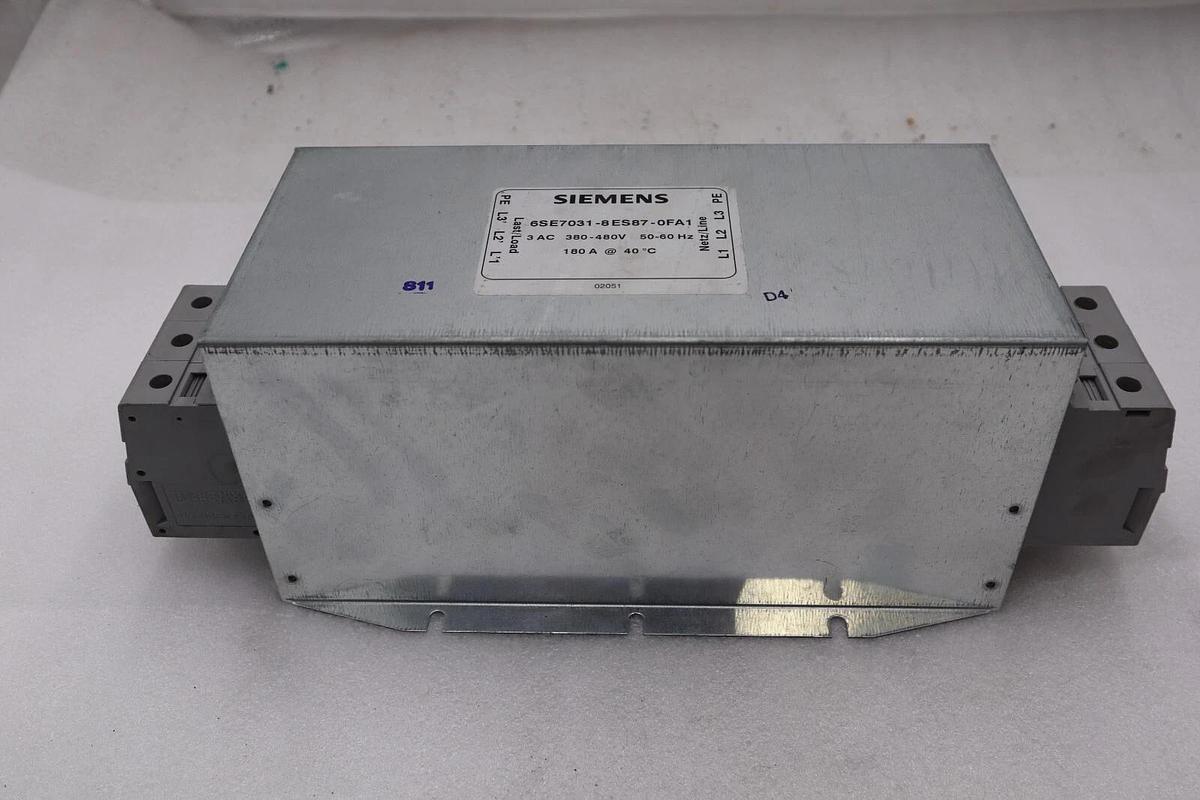 Used Siemens 6SE7031-8ES87-0FA1 Interference Suppression Filter Masterdive STOCK 4744