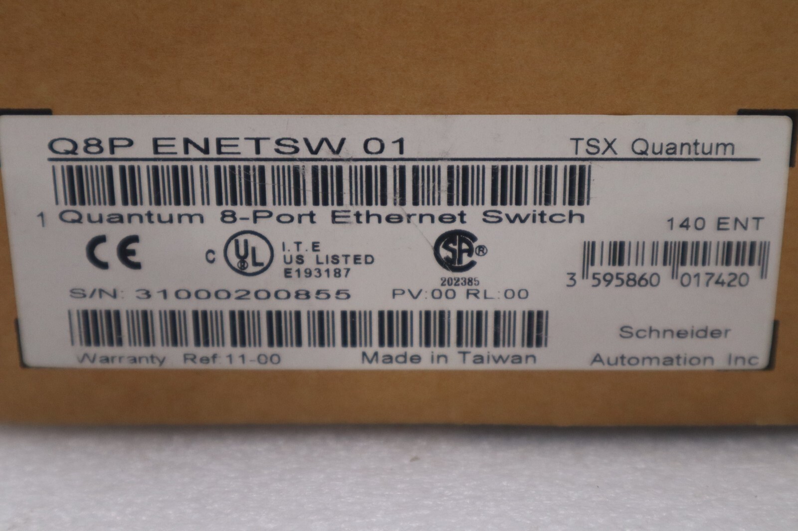 Used SCHNEIDER ELECTRIC 140ENETSW01IAT / 140ENETSW01IAT (NEW IN BOX) STOCK G491