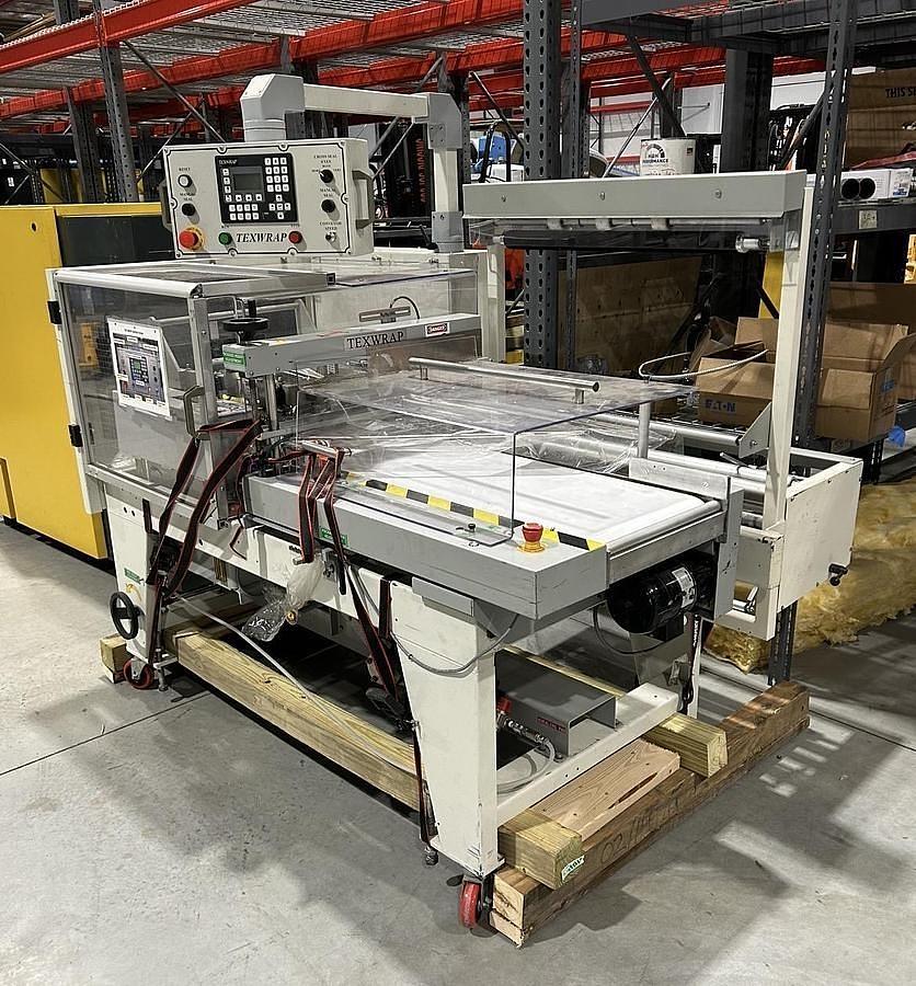 Used TEXWRAP MODEL 2219 SHRINK WRAP SYSTEM WITH VIDEO