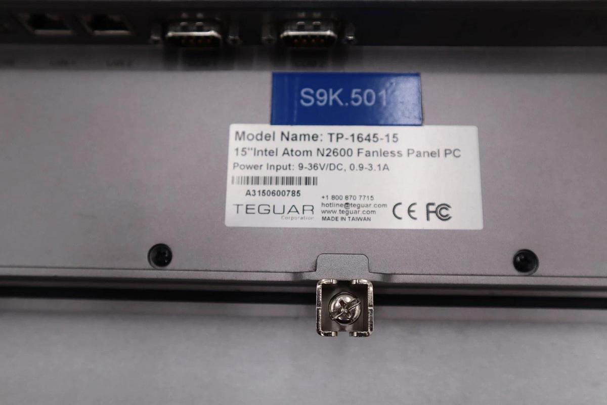 Used Teguar TP-1645-15 15" Fanless PC Touchscreen - STOCK 3820CC