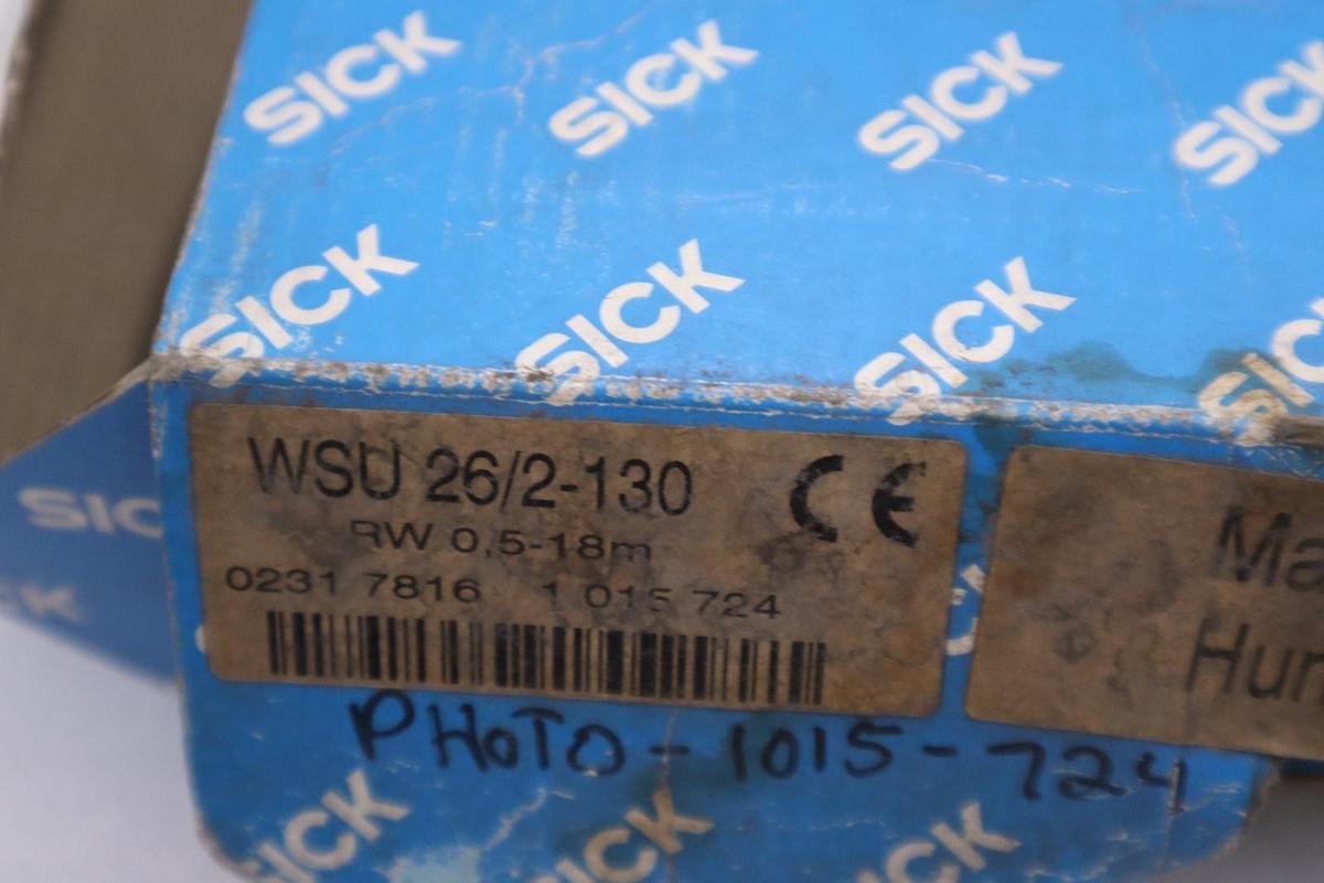 SICK WSU 26/2-130 Photoelectric Sensor 1 015 725 24VDC 6W NEW IN BOX #GF141A