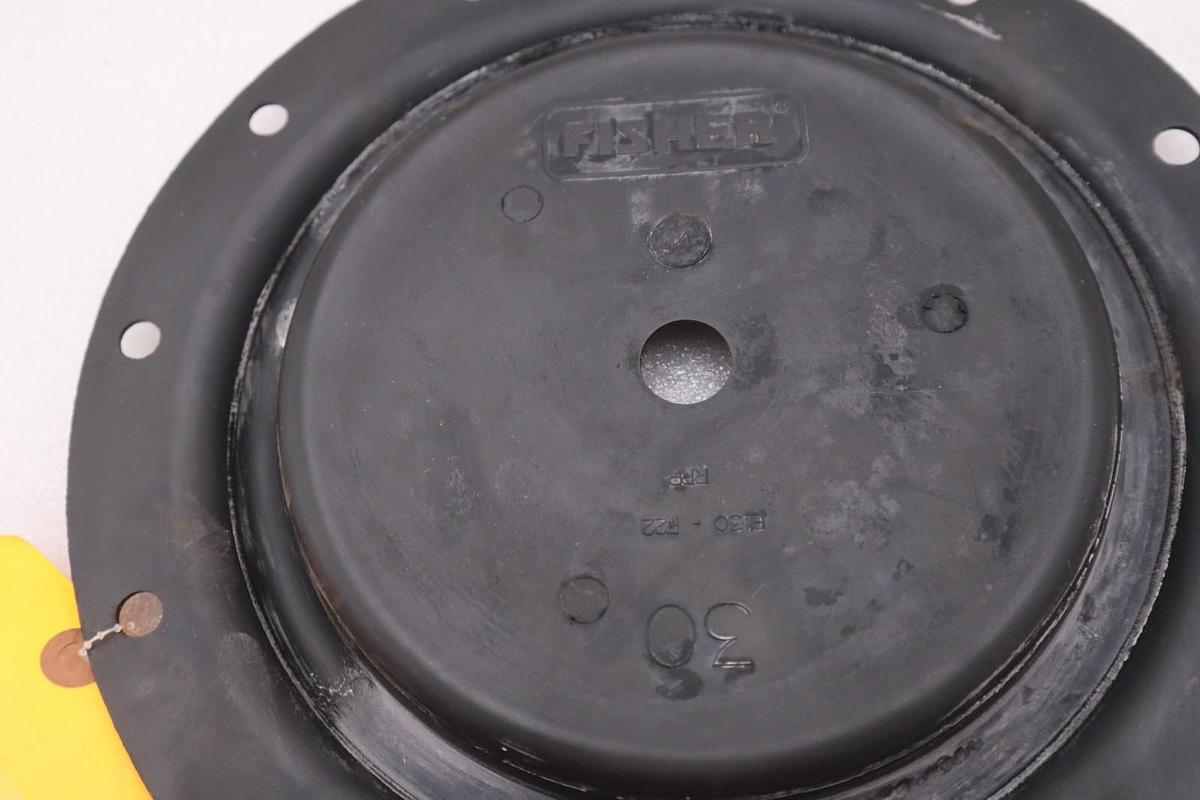 Used Fisher 2E800002202 DIAPHRAGM, NITRILE, TYPE 667 SIZE 30 NEW STOCK 133A